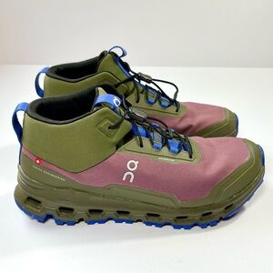 ON Cloudhero Sneakers Waterproof Cherry Olive Running Shoes 6 Youth 38.5 Women’s